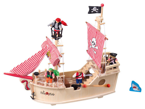 Wooden Doll's House Set / Wooden Pirate Ship Set