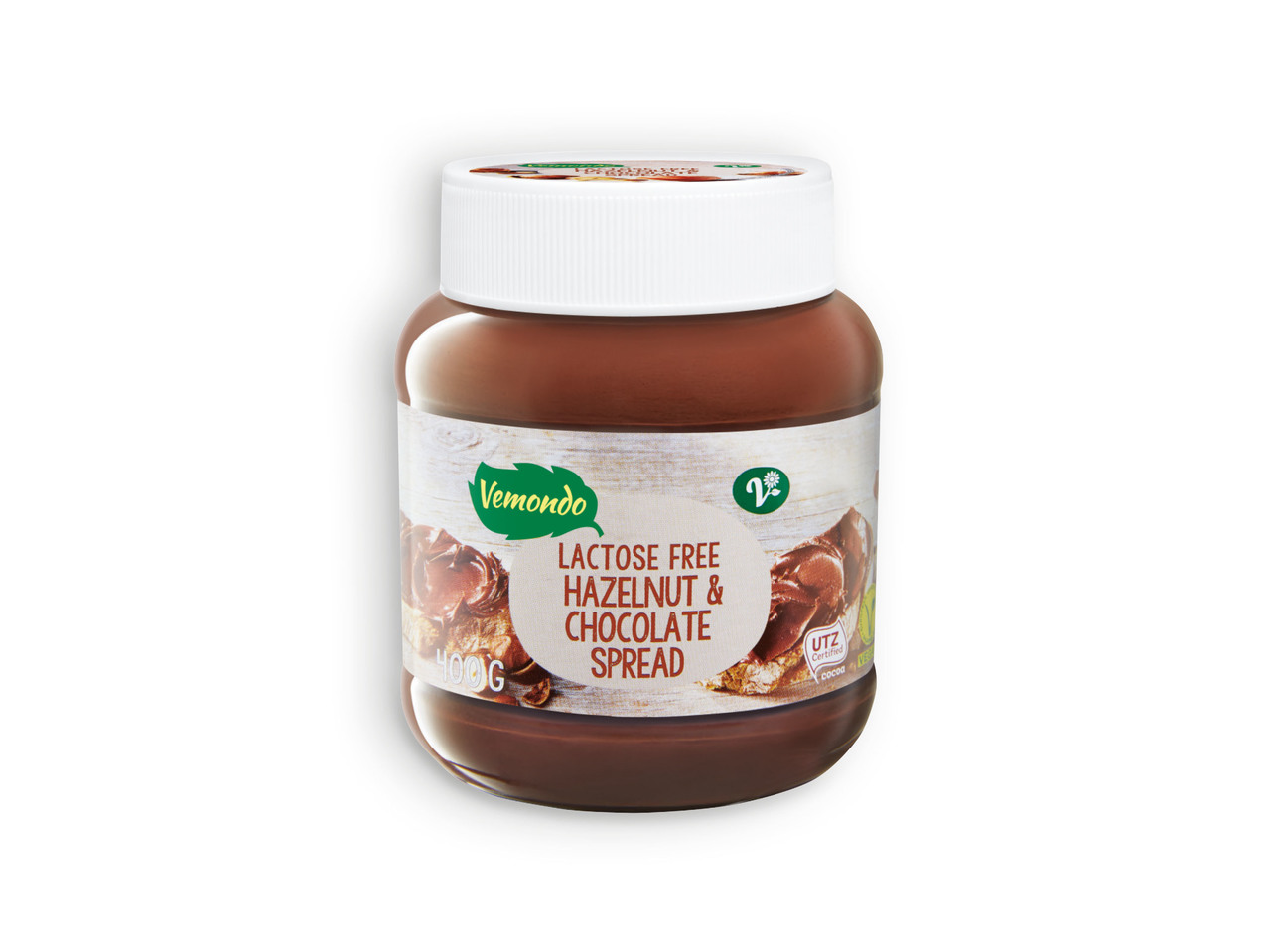 VEMONDO(R) Creme de Chocolate e Avelãs sem Lactose