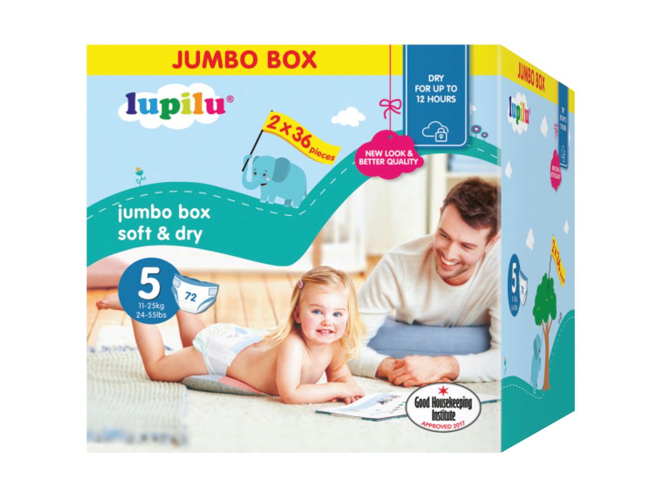 LUPILU Junior Nappies Jumbo Box Size 5