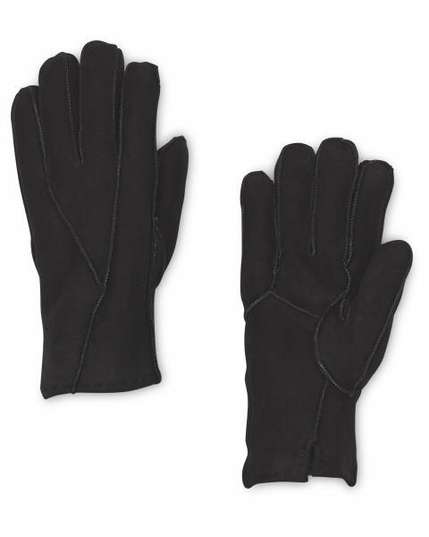 Avenue Men's Black Lambskin Gloves
