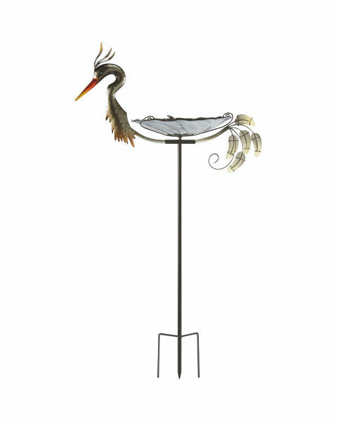 3D Birdbath Heron