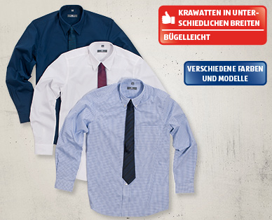 ROYAL CLASS Herren-Hemd mit Krawatte