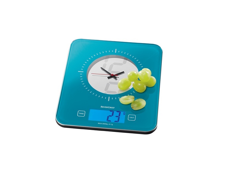 Kitchen Scale with Built-In Clock