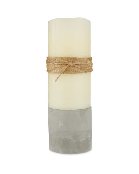 20cm LED Candle with Sisal