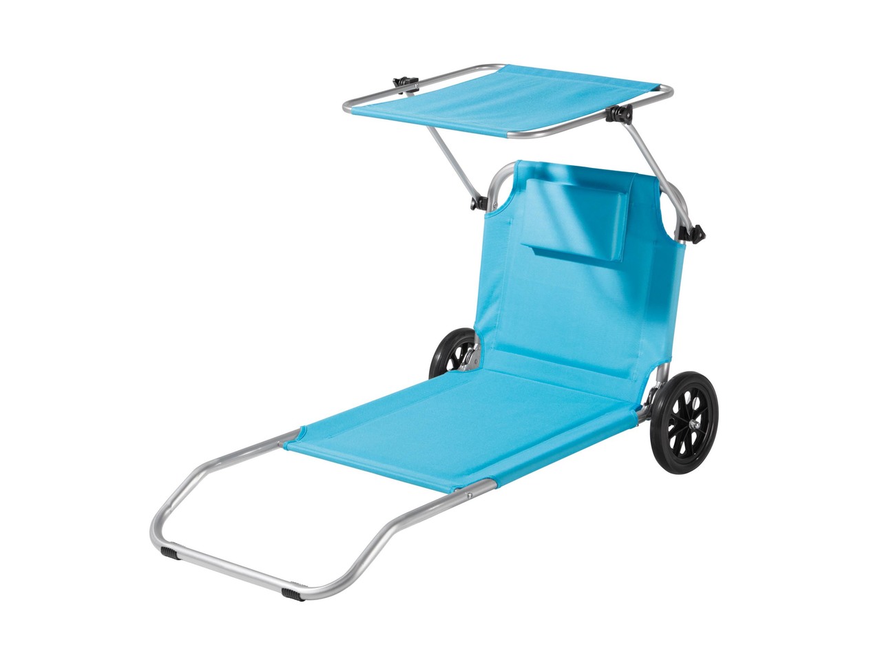 Sdraio-trolley da spiaggia, blu