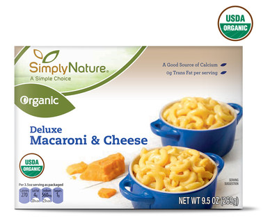 SimplyNature Organic Deluxe Macaroni & Cheese or Shells & Cheese