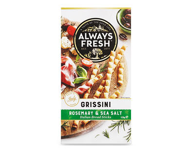 Always Fresh Grissini Rosemary & Sea Salt 125g