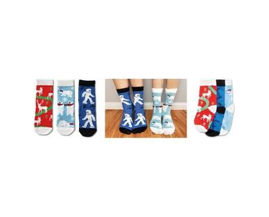 Merry Moments Children's 3-Pack Holiday Socks