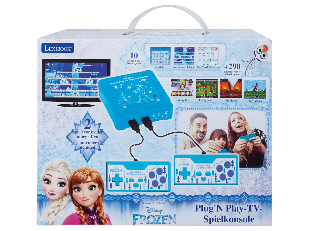 lexibook plug and play tv game console
