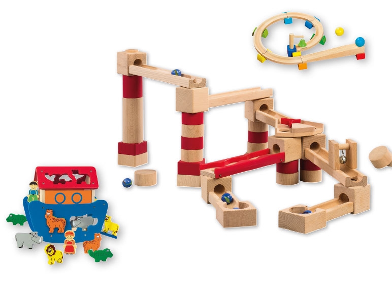 Playtive Junior Noah's Ark Shape Sorting Game/Ball Track/Marble Run