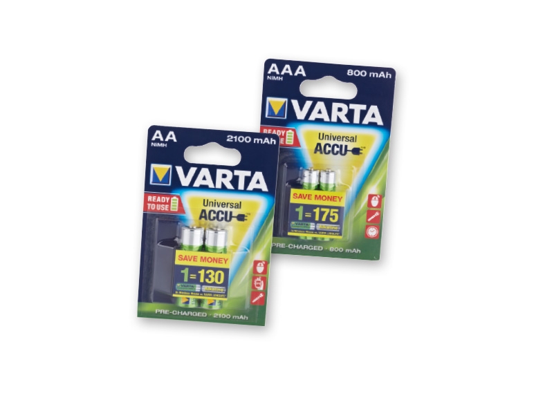 Varta Assorted Rechargeable Batteries