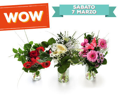 Mazzo di fiori Festa della donna Da sabato 7 marzo