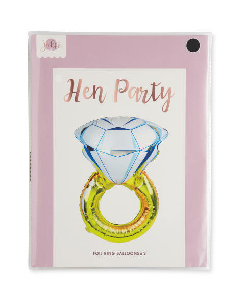 Hen Party Foil Ring Balloon 2 Pack