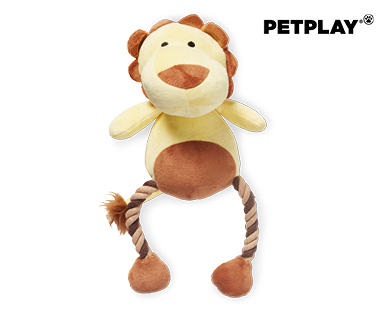 Plush Dog Toy with Rope Legs