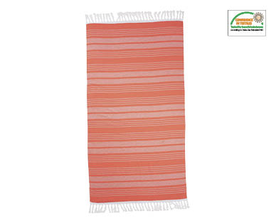 Yarn Dyed Fringed Beach Towel