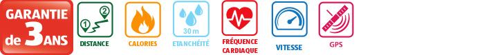 Ceinture de mesure de la fréquence cardiaque Bluetooth(R) CRANE(R)