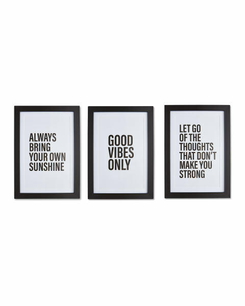Good Vibes Framed Prints 3 Pack