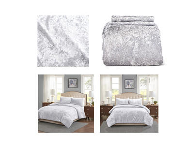 Huntington Home Crushed Velvet Comforter Set