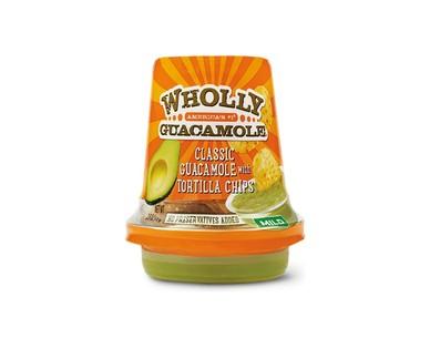 Wholly Guacamole Classic or Homestyle Guacamole & Chip Snack Cups