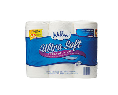 Willow 18 Mega Roll Ultra Soft Bath Tissue