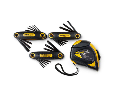 Workzone Tape Measure or 3-Pack Hex Key Set