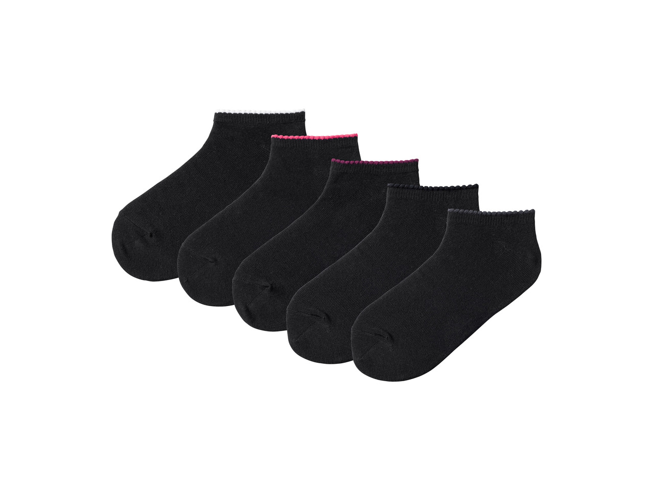 Nízké ponožky – 5 párů - dívčí