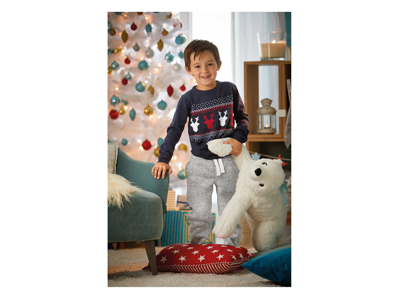 Lupilu Infants' Christmas Trousers1