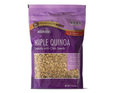 Millville Maple Quinoa or Cinnamon Flax Granola