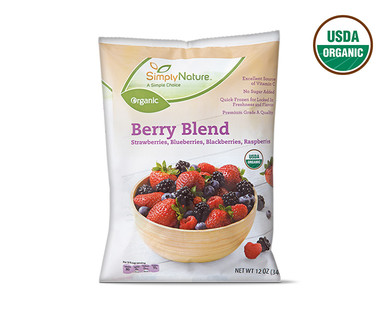 SimplyNature Organic Berry Blend or Raspberries