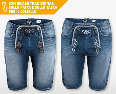 Bermuda tradizionali in jeans da uomo DER WILDSCHÜTZ(R)
