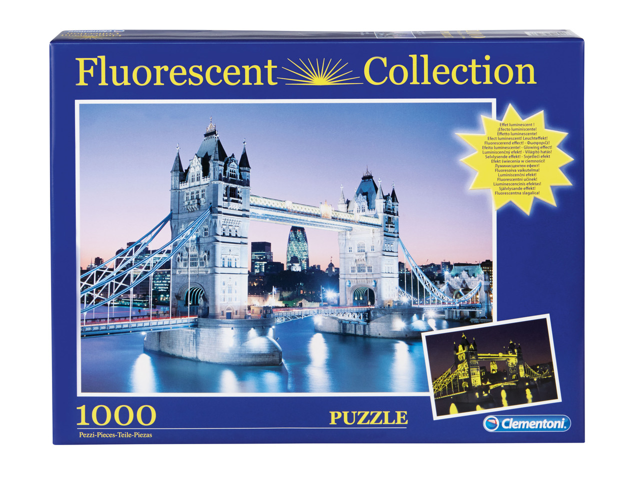 3D or Fluorescent Puzzle, 1000 pieces