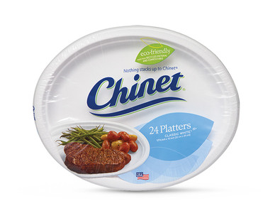 Chinet Classic White Dinner Platters