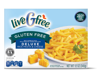 liveGfree Gluten Free Deluxe Rice Pasta & Cheese or Shells & Cheese