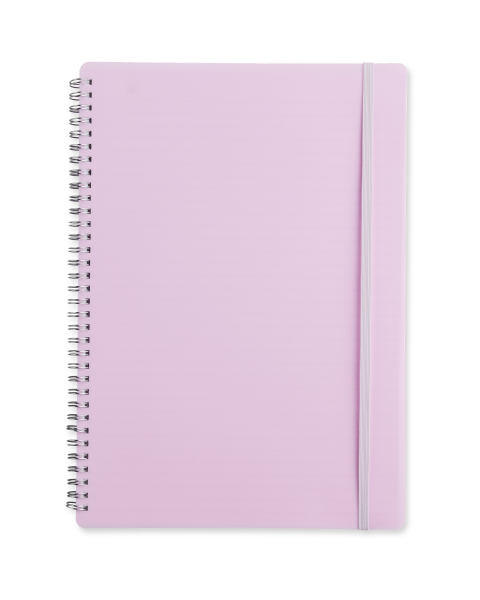 A4 Pink Spiral Bound Notebook