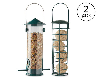 Filled Fat Ball and Seed Feeder