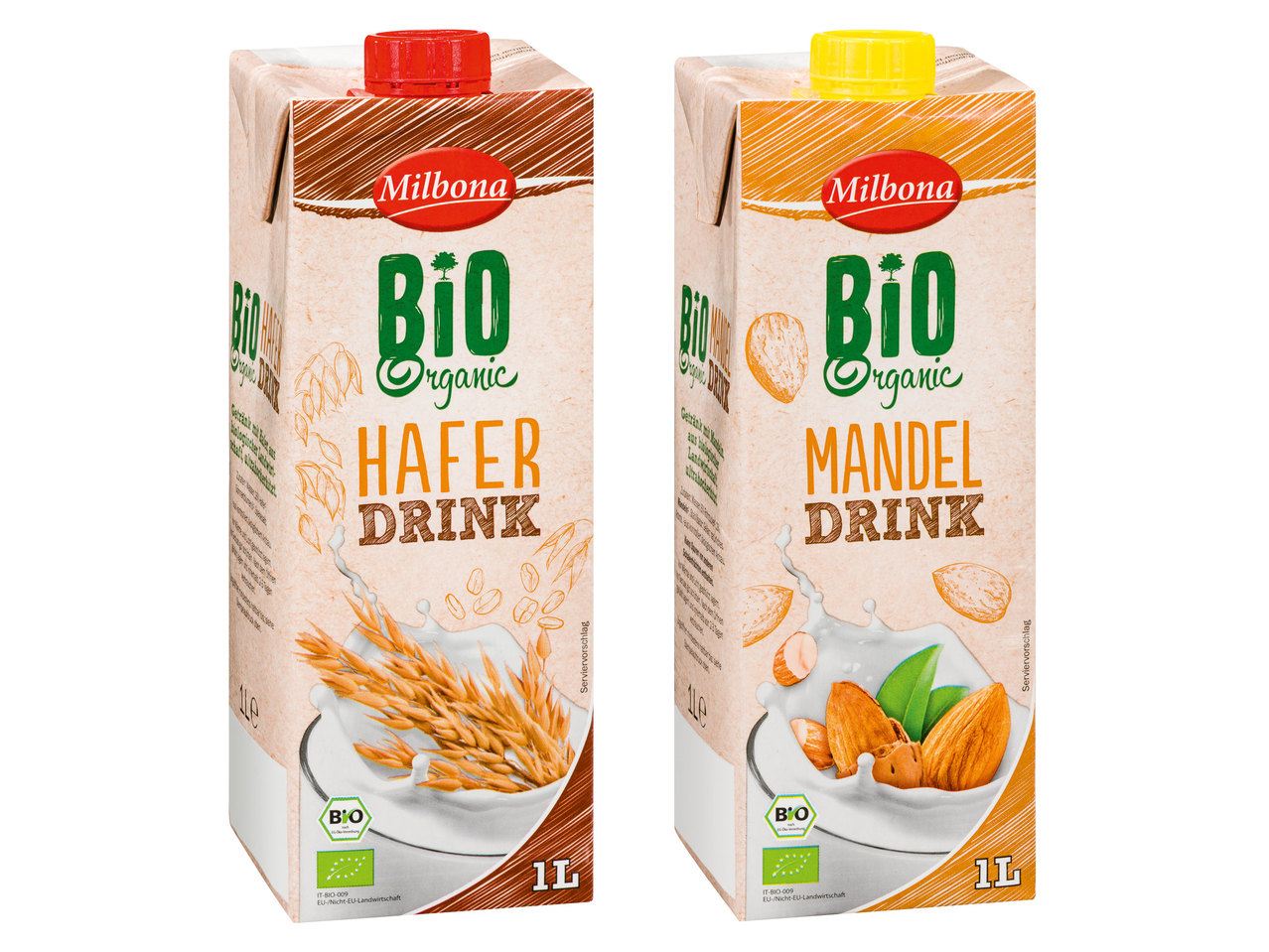 MILBONA Bio-Mandel-/Haferdrink