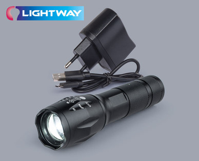 LIGHTWAY Akku-Taschenlampe mit Powerbank