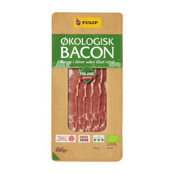 Økologisk bacon i skiver