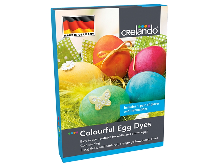 Set creativ pentru colorat ouă, 4 modele