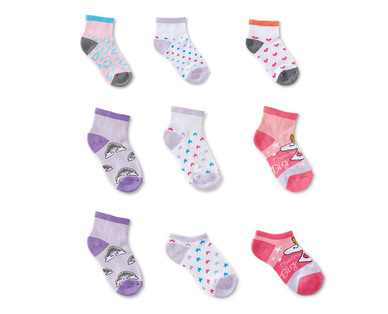 Lily & Dan Girls' 6-Pair No-Show, Ankle or Crew Socks