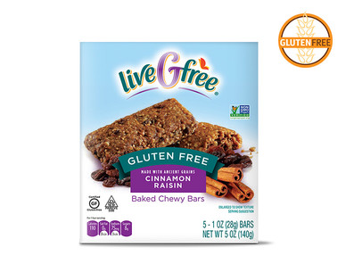 liveGfree Gluten Free Baked Chewy Bars