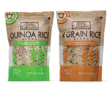 Earthly Grains Quinoa Rice or 4 Grain Blend
