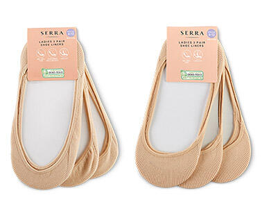 Serra Ladies' 3-Pack Shoe Liners