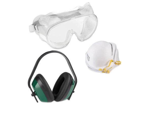 Set of Earmuffs and Dust Mask