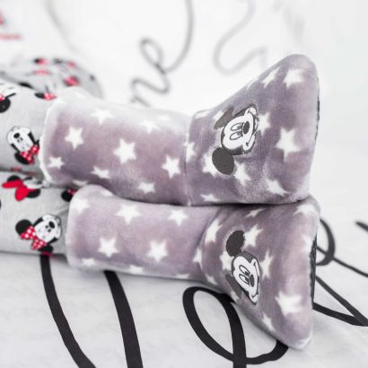 Chaussons chaussettes Mickey & Minnie pour dames