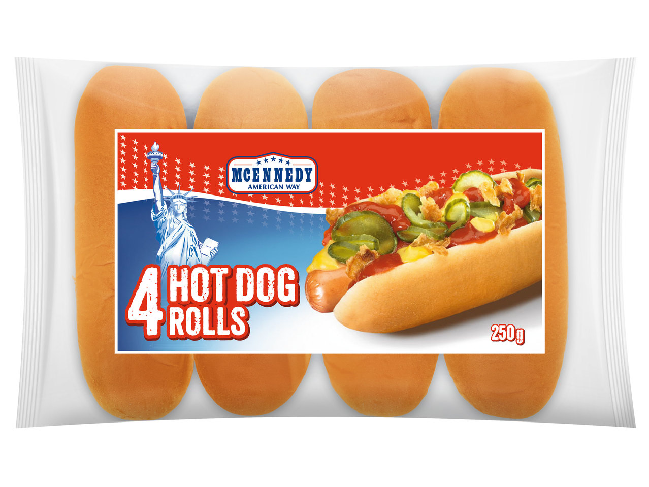 MCENNEDY Hot Dog-Brötchen