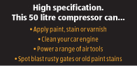 3HP 50 Litre Air Compressor