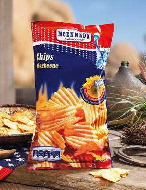 Chips goût barbecue
