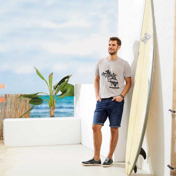 T- shirt męski plażowy