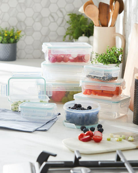 Blue Food Storage Containers Set